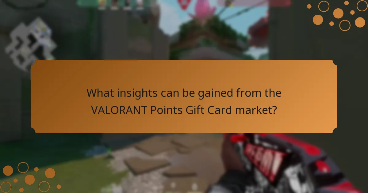 What insights can be gained from the VALORANT Points Gift Card market?